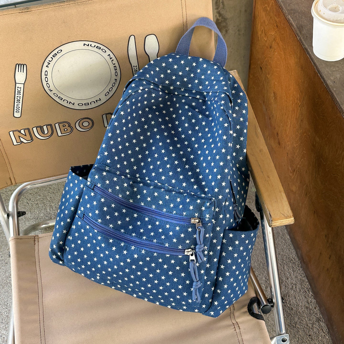 Star-Patterned Casual Backpack LoungeYard 1791205518 — product view 6