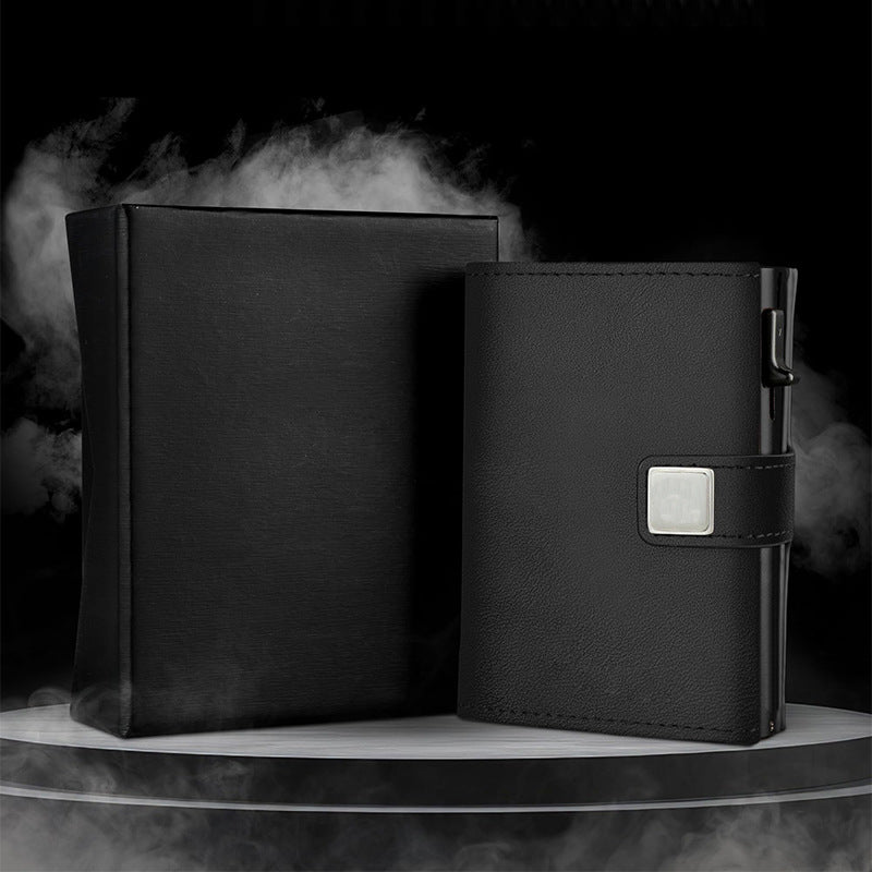RFID-Blocking Leather Wallet LoungeYard — product view 2