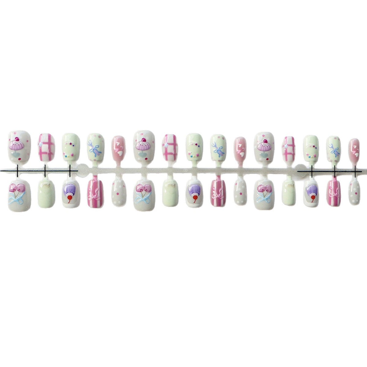 Whimsical Dessert-Inspired Press-On Nail Art — product view 3