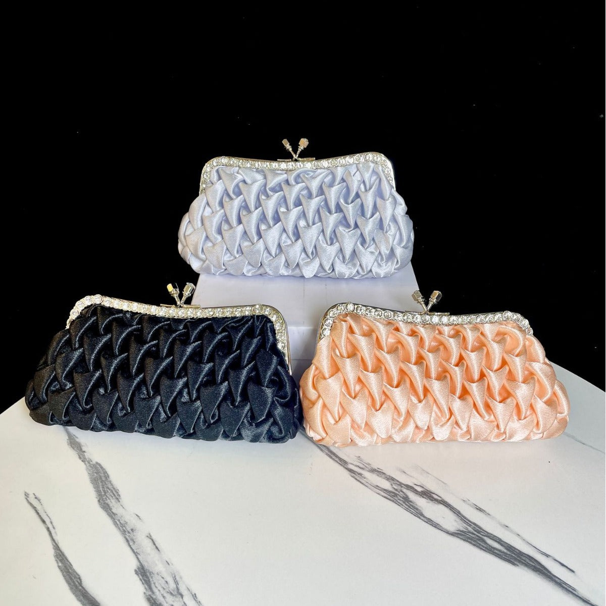 Ruffled Evening Handbag — product view 4