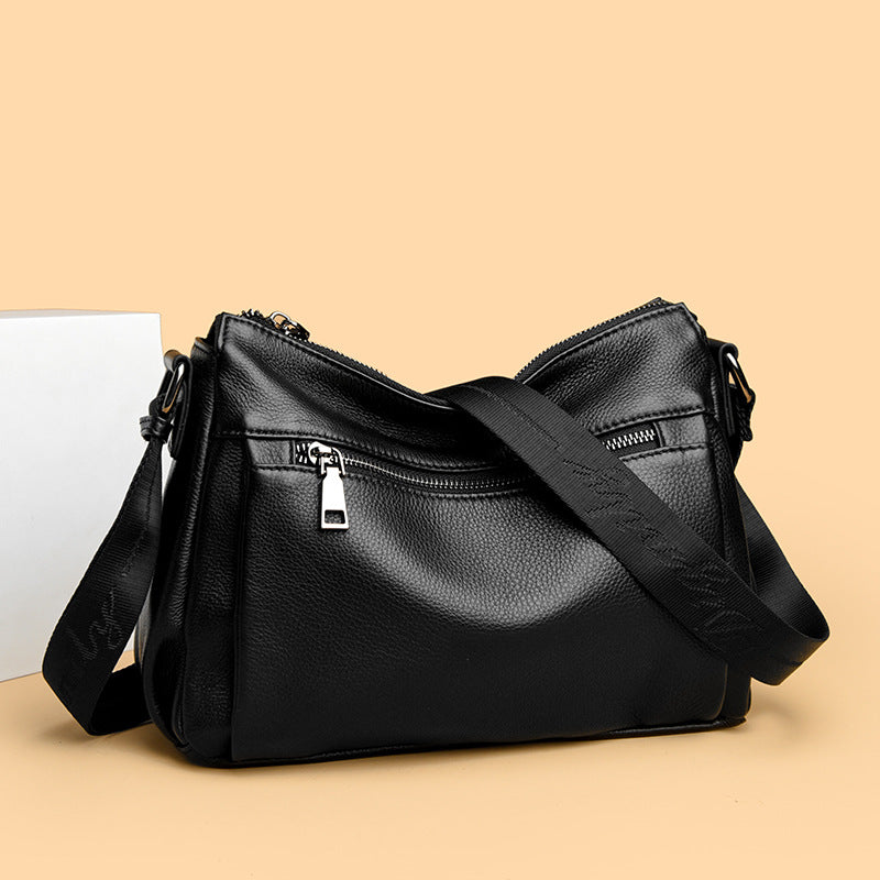 Textured Leather Crossbody Bag LoungeYard — product view 2