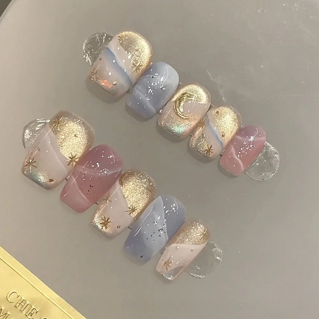 Artistic Celestial-Inspired Press-On Nail Set — product view 1