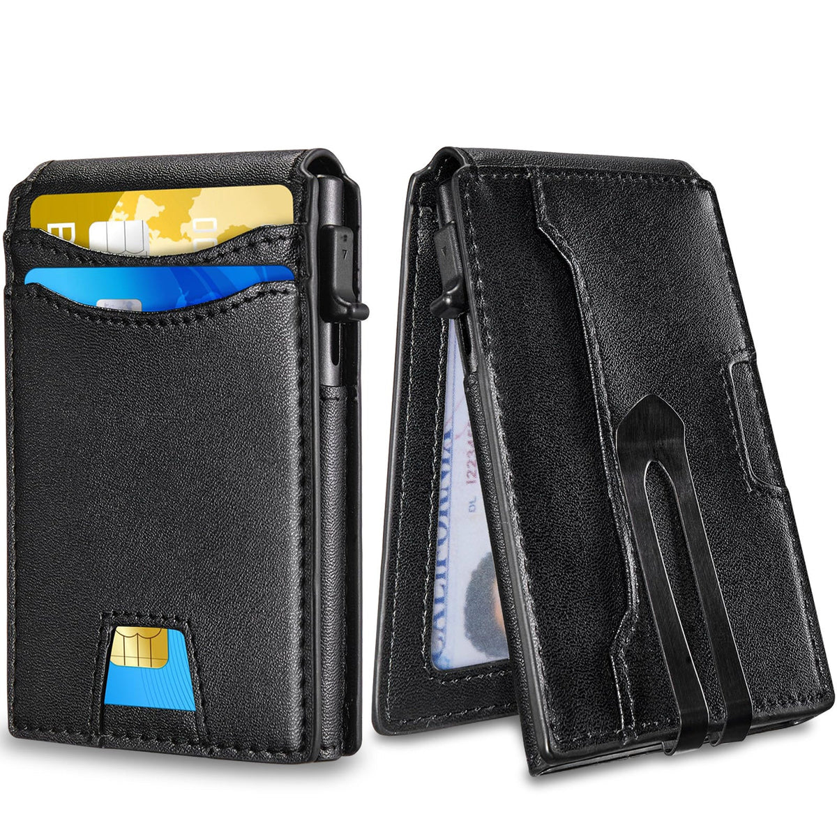 Slim RFID-Blocking Carbon Fiber Cardholder LoungeYard — product view 5