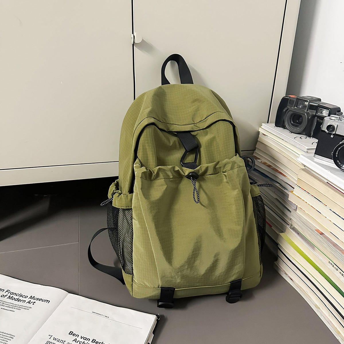 Versatile Drawstring Closure Backpack — product view 3