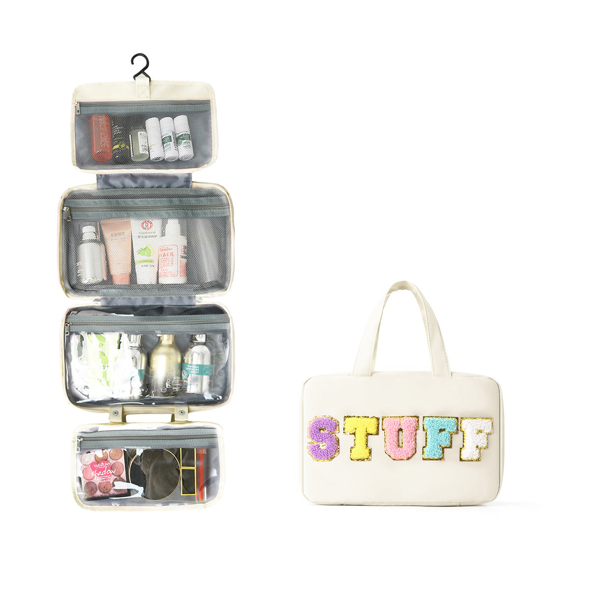 Multifunctional Cosmetic Organizer Bag with Hanging Design LoungeYard — product view 6