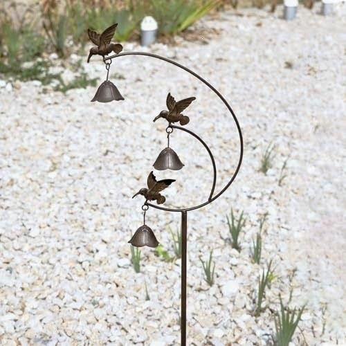 Decorative Hummingbird Wind Chime Bowlift — product view 2