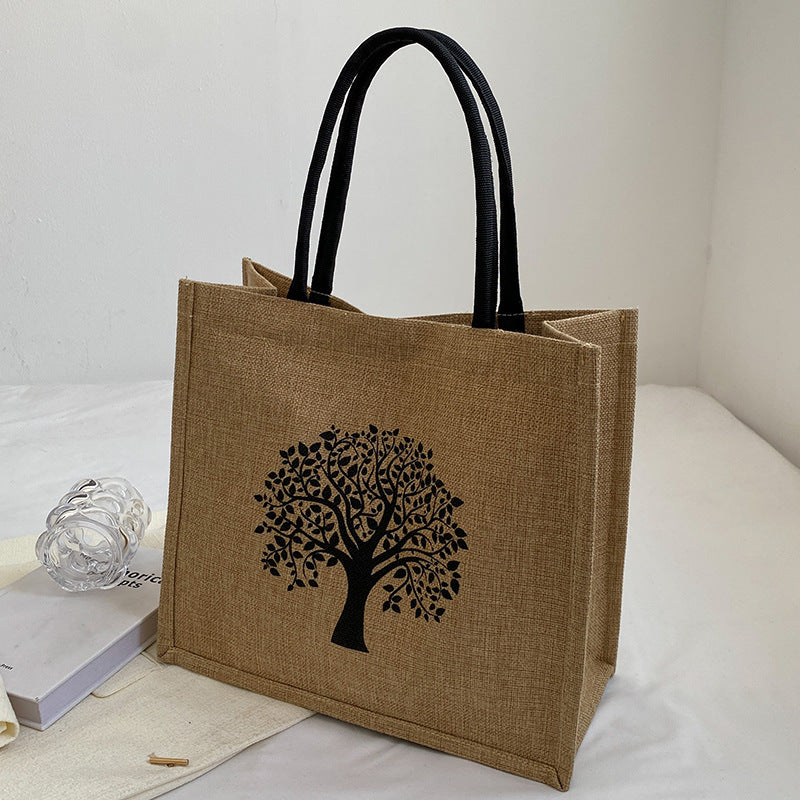 Casual Jute Shopping Tote — product view 6