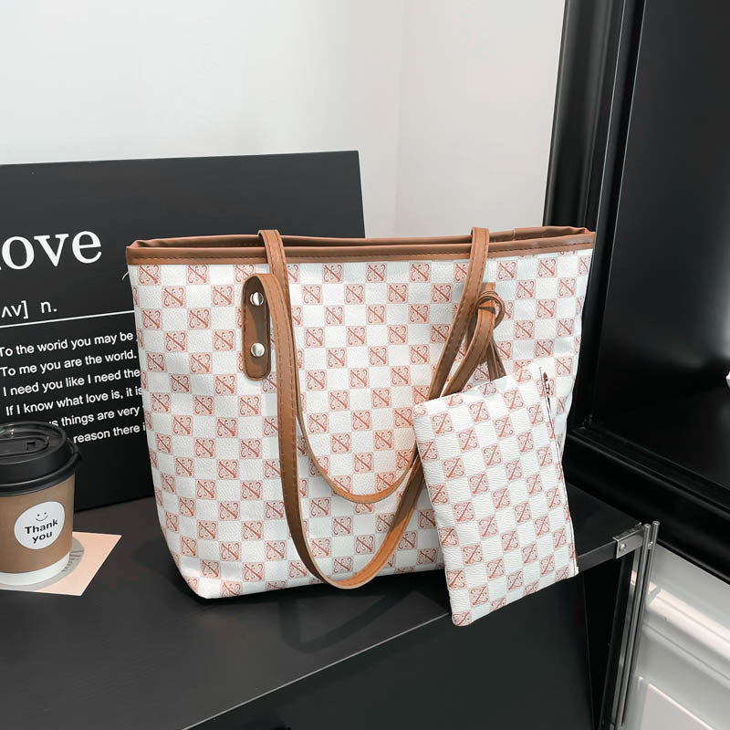 Checked Canvas Tote Bag — product view 7