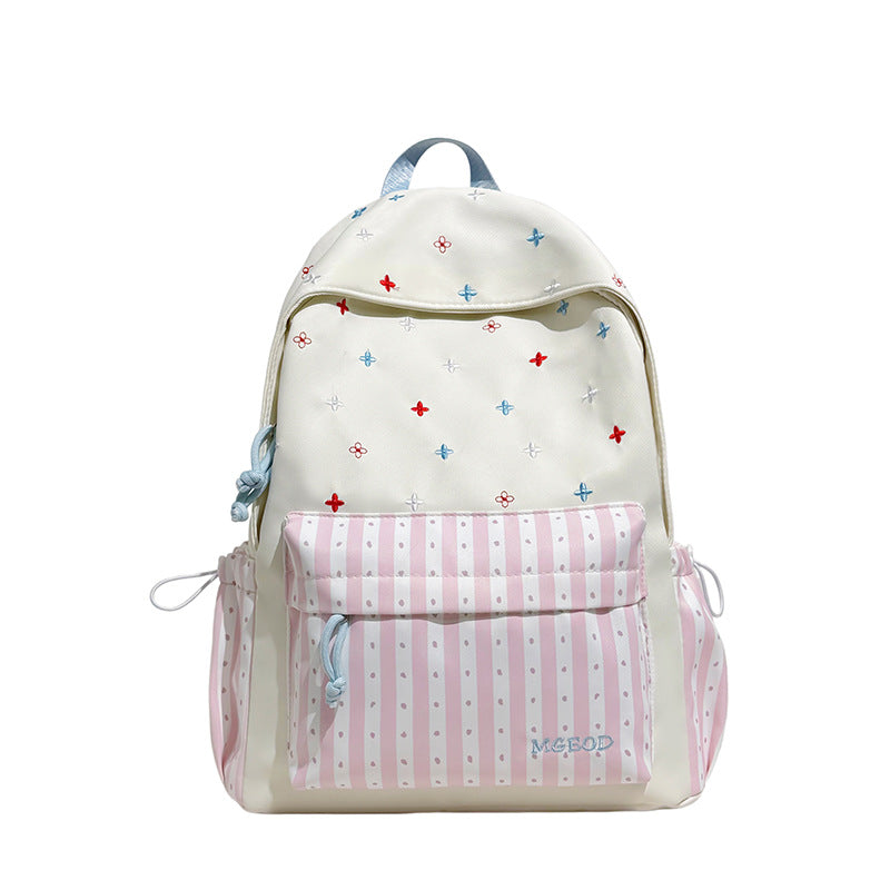 Decorative Floral Embroidered Backpack LoungeYard — product view 5