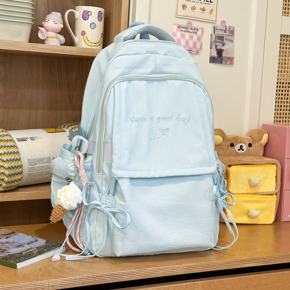 Creative Multi-Pocket Backpack LoungeYard — product view 6