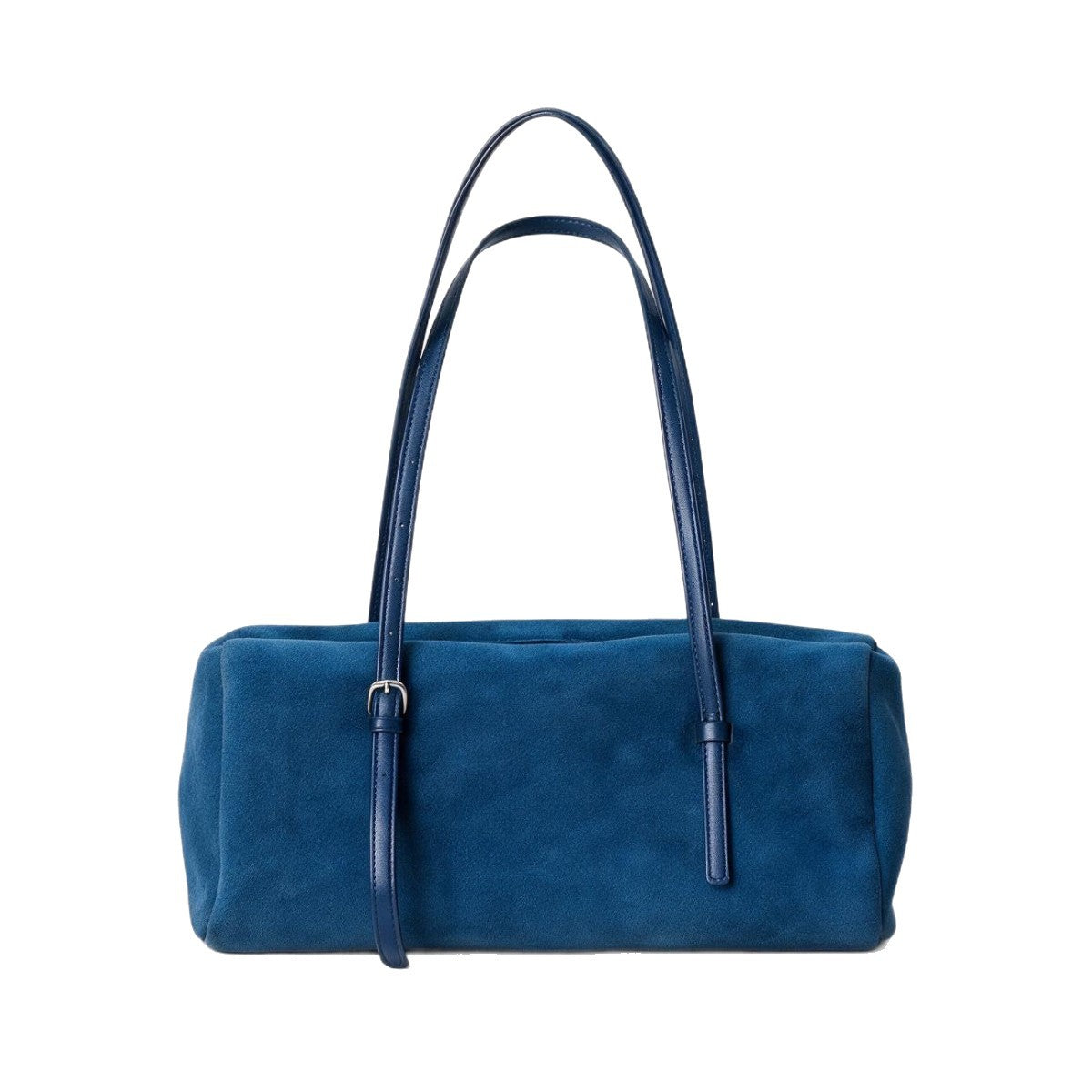 Long-Strap Suede Box Tote Bag — product view 4