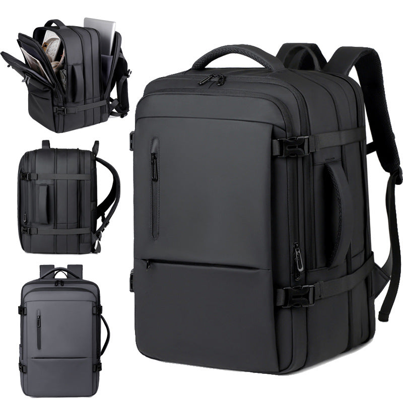 Functional backpack with special laptop compartment and optimal space utilization LoungeYard — product view 1