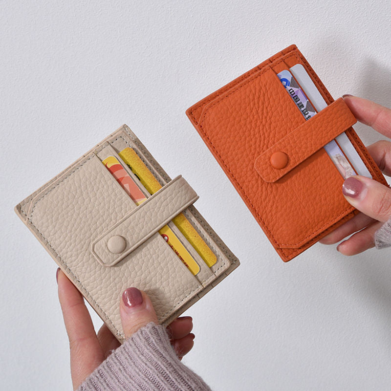 Textured Leather Card Holder LoungeYard — product view 2