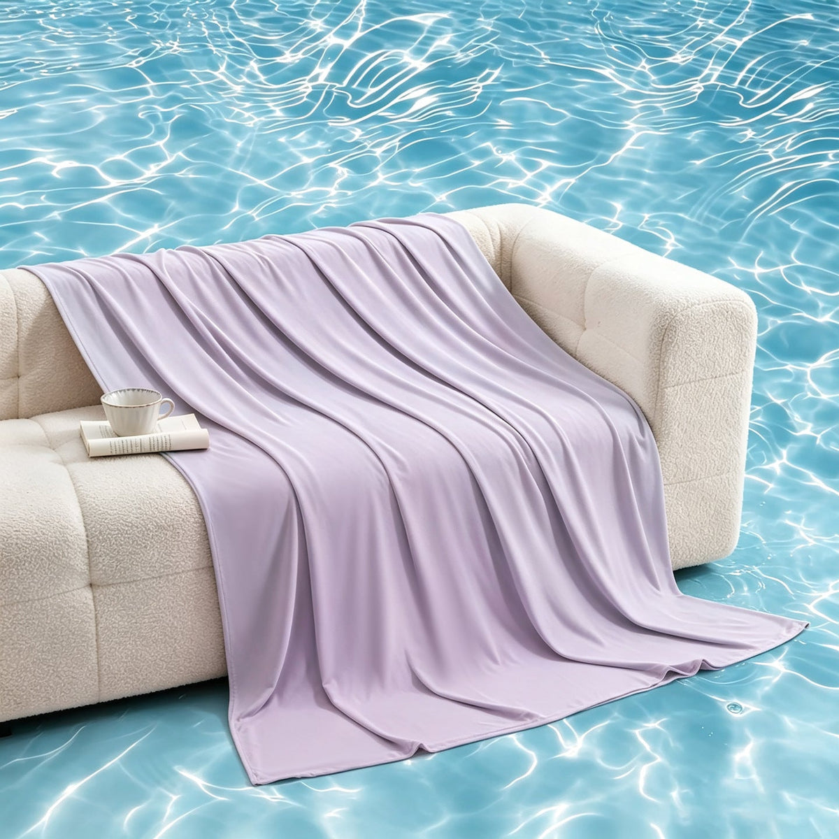 Unisex nan extra soft stretch sofa blanket made of microfiber as a versatile sofa cover LoungeYard — product view 4