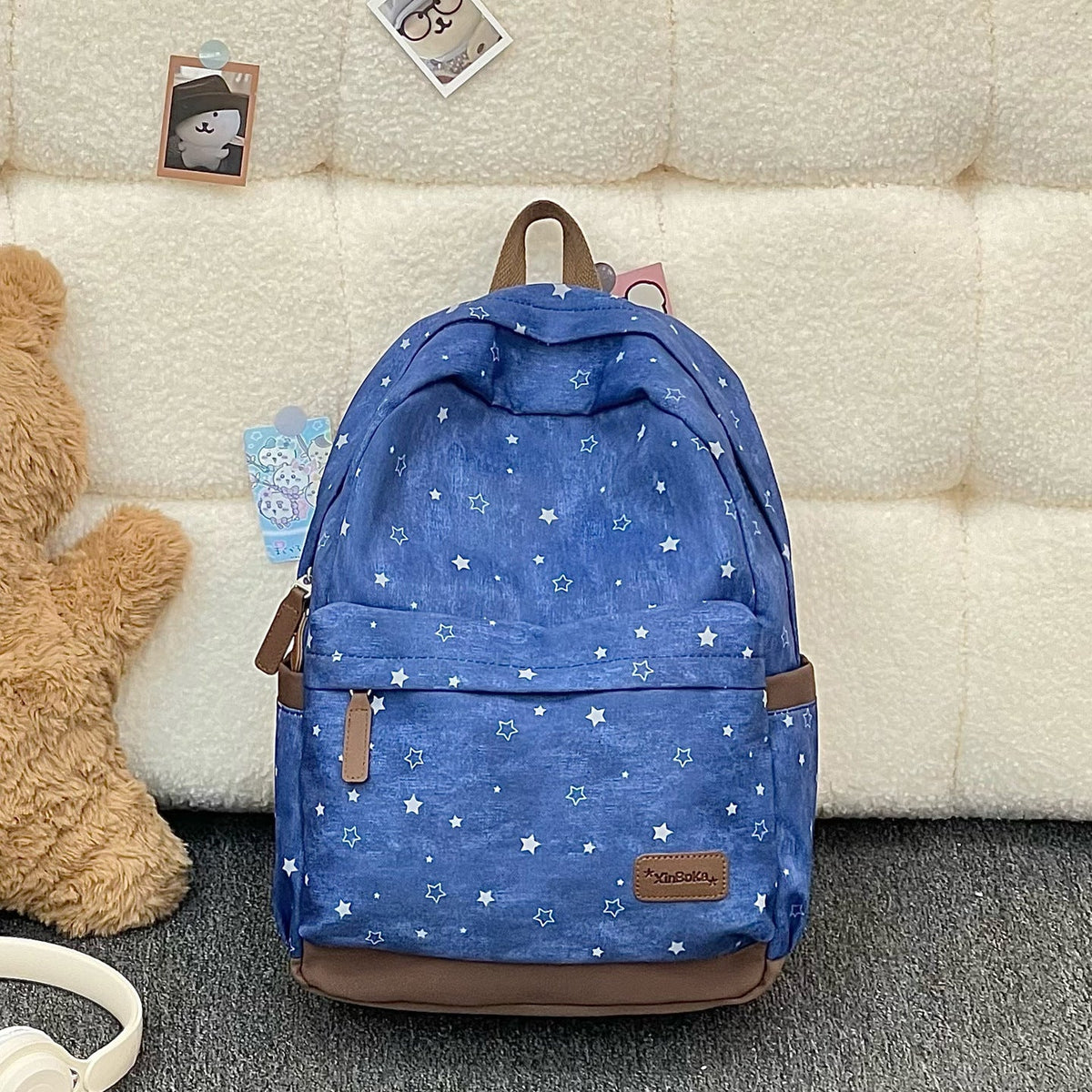 Star-Patterned Casual Backpack LoungeYard 1791204559 — product view 6