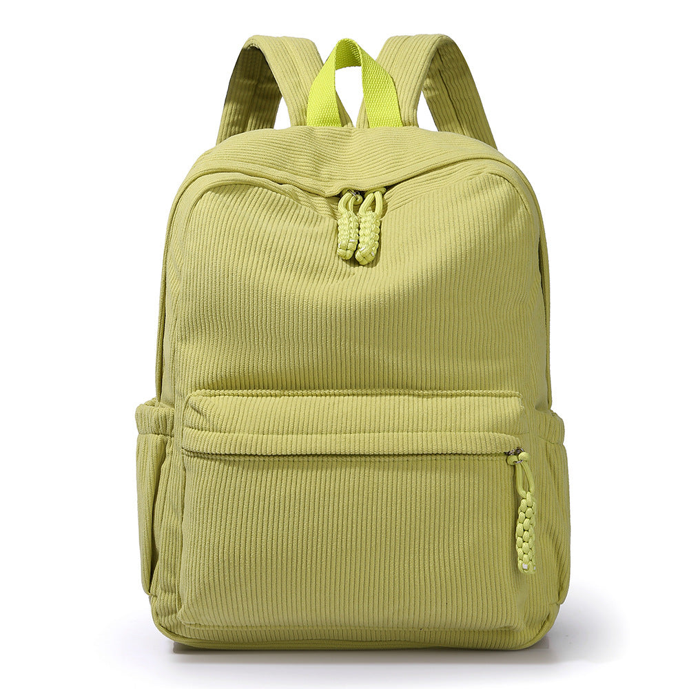 Textured Corduroy Backpack LoungeYard — product view 1