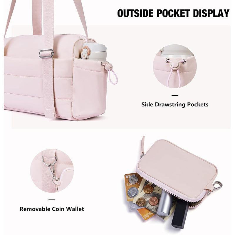 Fashionable Travel Bag with Removable Wallet LoungeYard — product view 7