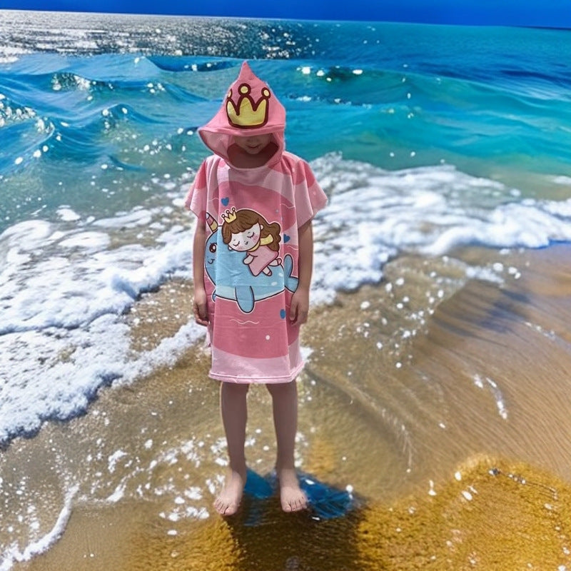 Kids Shower Poncho LoungeYard — product view 7