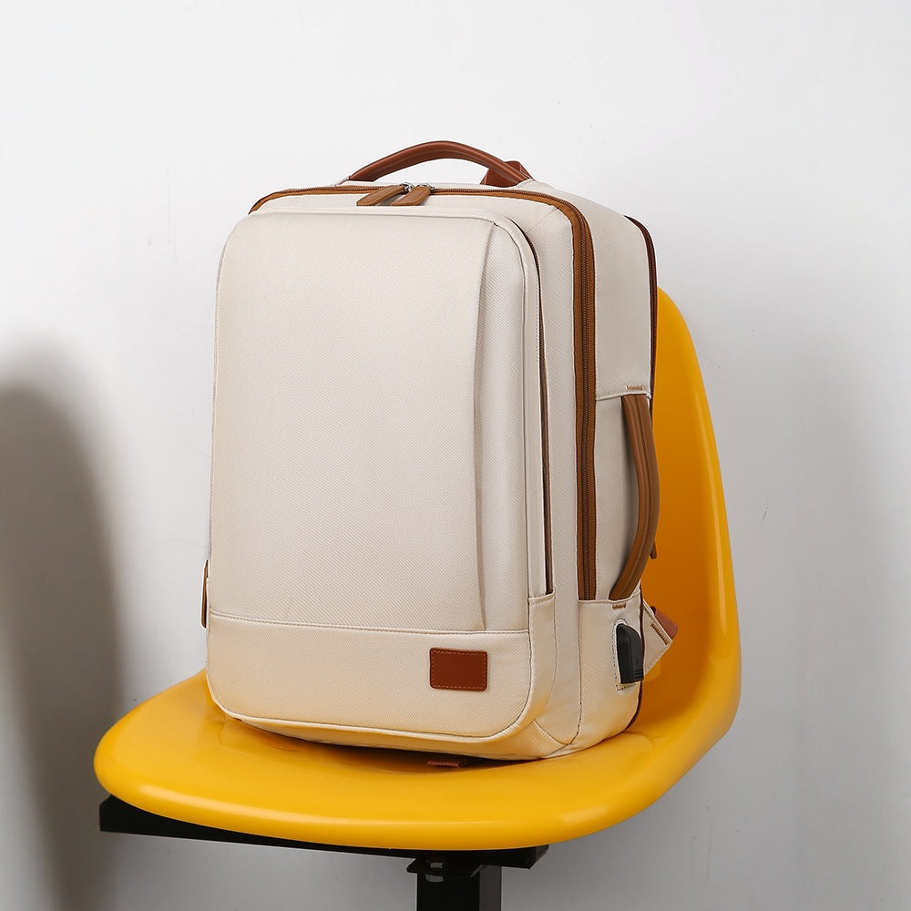 More elegant and functional backpack with laptop compartment LoungeYard — product view 1