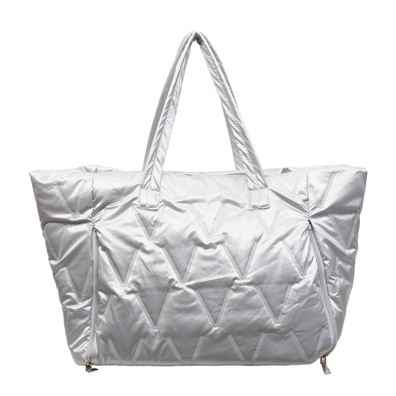 Practical Travel Bag With Structured Outer Material LoungeYard — product view 3