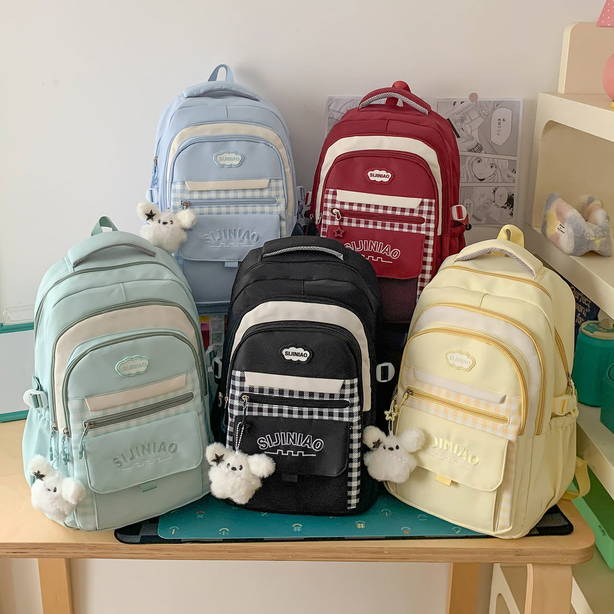 Multi-Pocket School Backpack LoungeYard — product view 4