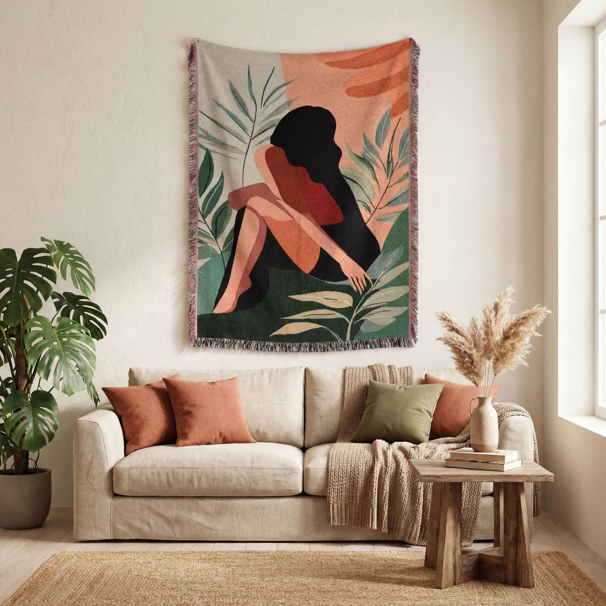 Decorative Cat Tapestry Blanket — product view 4
