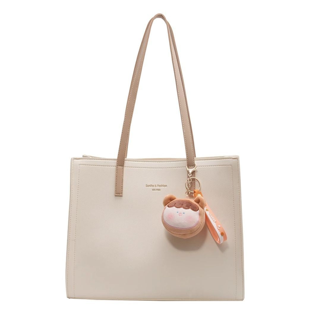 Minimalist Leather Tote Bag LoungeYard — product view 5