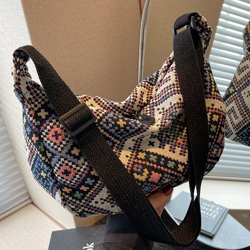 Ethnic Patterned Sling Bag — product view 7