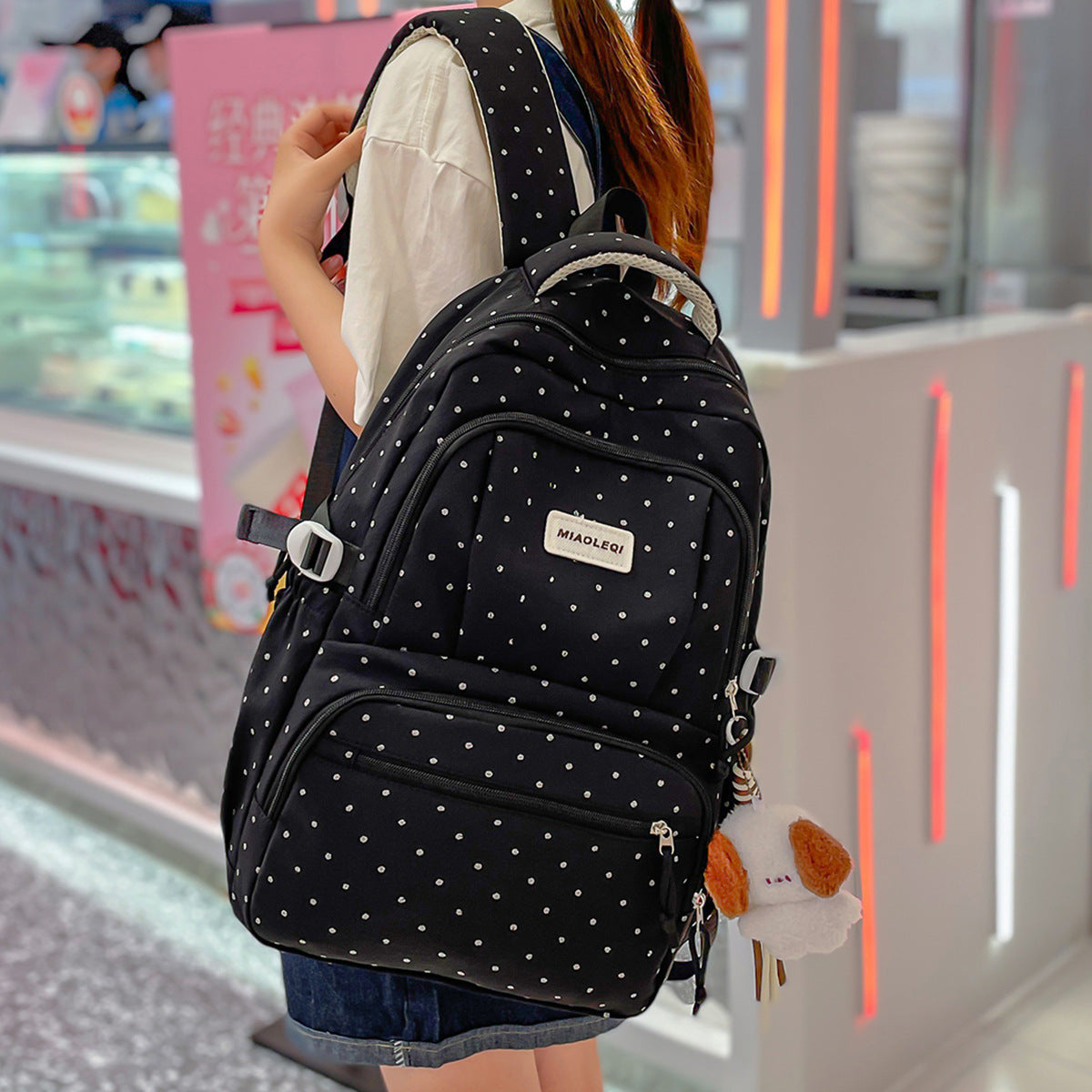 Multifunctional Polka Dot Backpack LoungeYard — product view 3