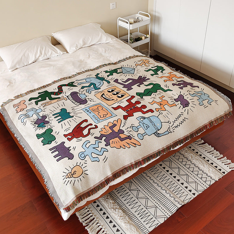 Bohemian Patterned Throw Blanket — product view 2