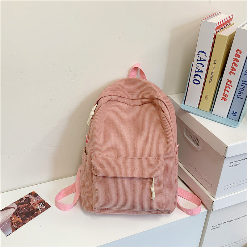 Textured Corduroy Backpack — product view 2