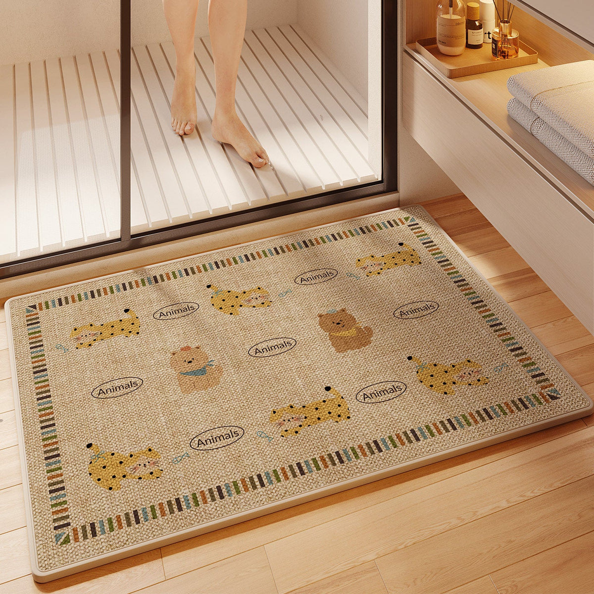 Fun-Themed Absorbent Bath Mat — product view 6
