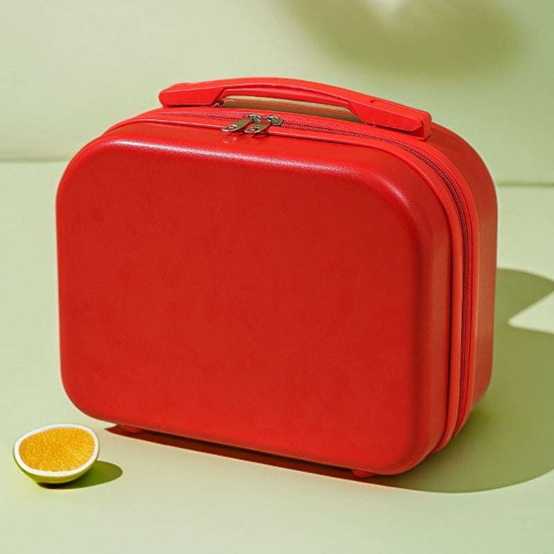 hard-shell travel vanity case with molded handle and double-zip closure LoungeYard — product view 6
