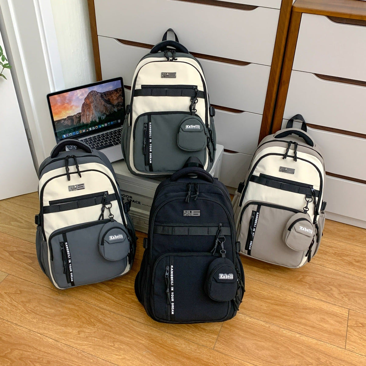 Multi-Functional Urban Laptop Backpack LoungeYard — product view 4