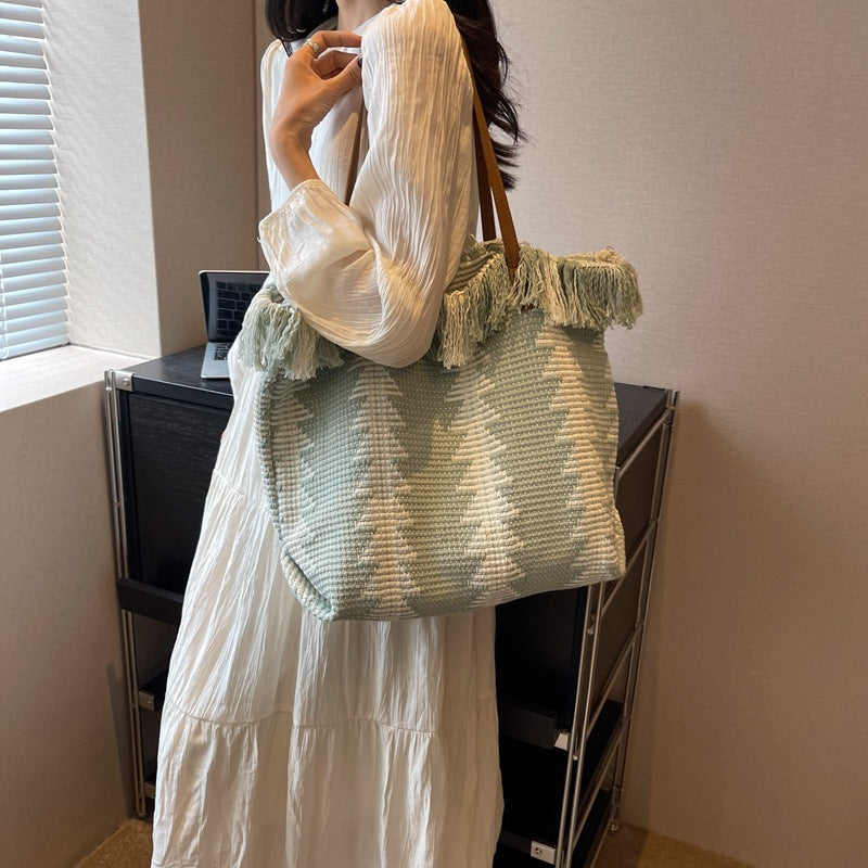 Bohemian Handwoven Tote Bag — product view 5