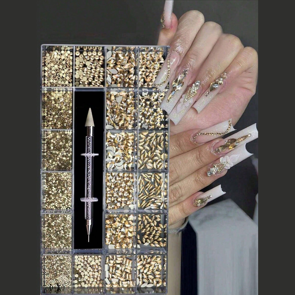 Nail Art Decorating Gems Set — product view 5