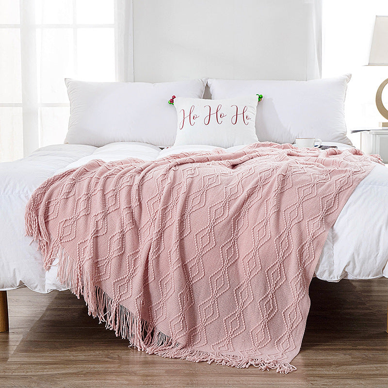 Home Decorative Knit Blanket — product view 7
