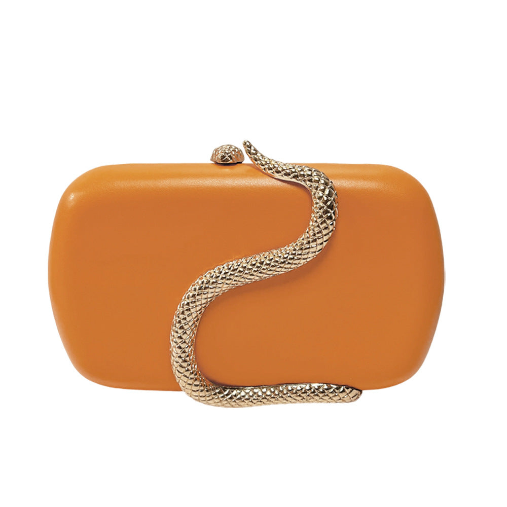 Stylish Snake-Detail Evening Clutch — product view 5