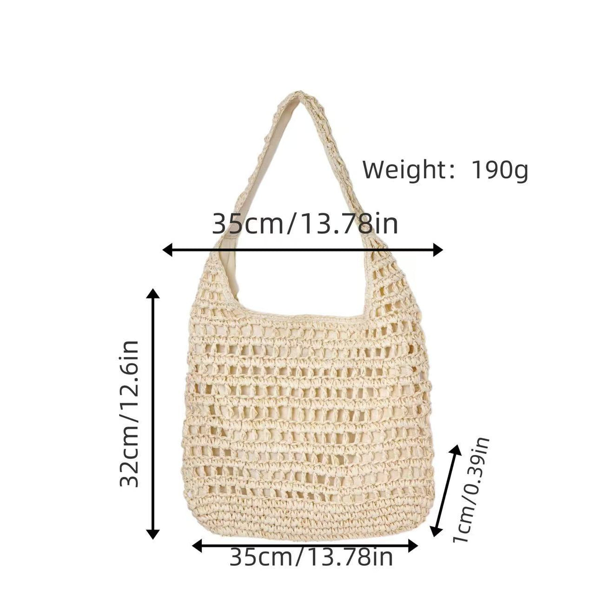 Handcrafted Macrame Shopper Bag LoungeYard — product view 6