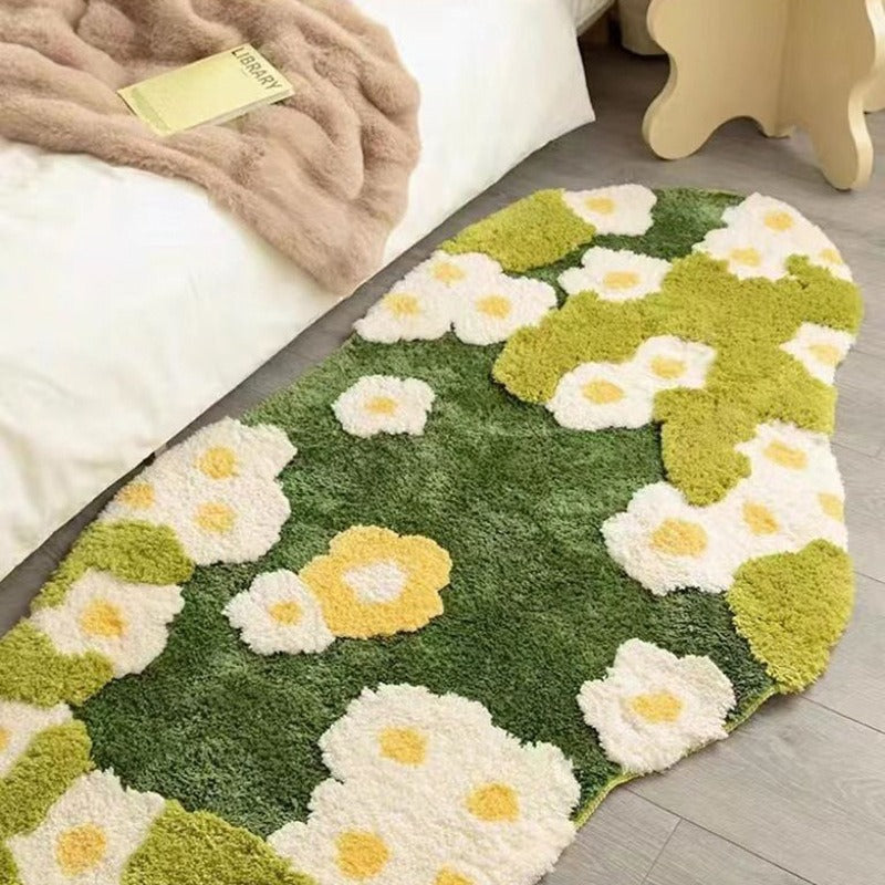 Floral Patterned Bathroom Mat — product view 3