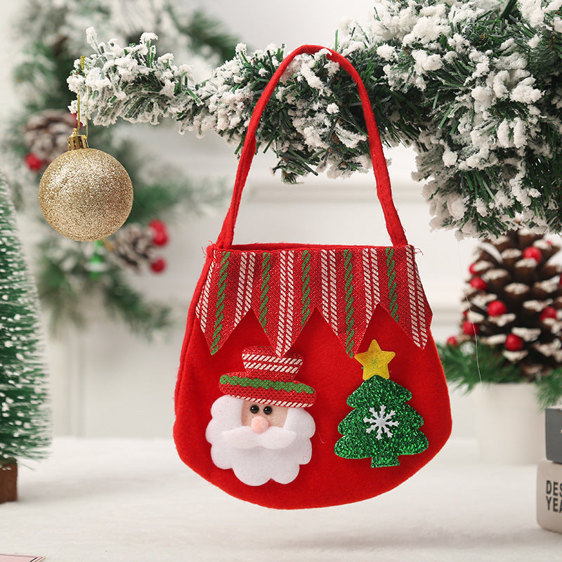 Festive Holiday-Themed Felt Tote Bag LoungeYard — product view 4