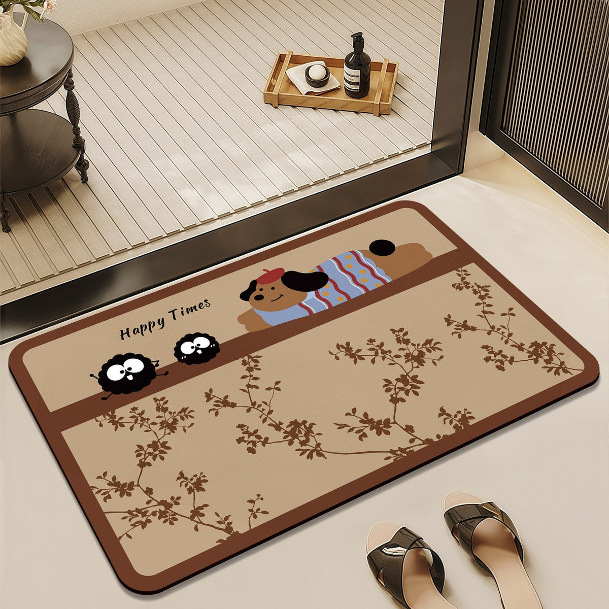 Decorative Plush Bathroom Mat for Floor Comfort — product view 6