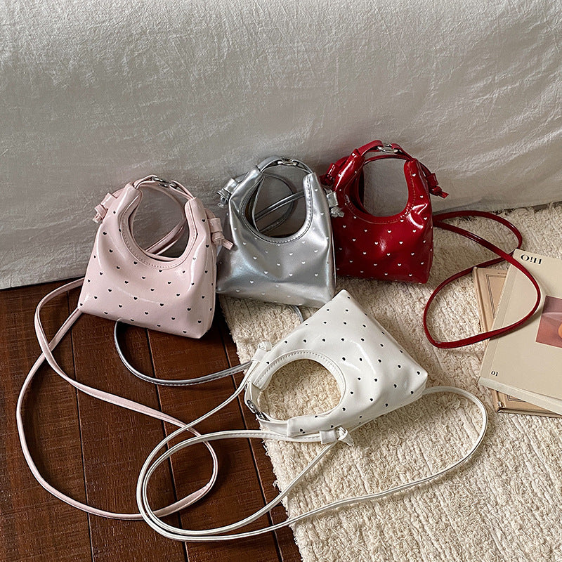 WoCute Heart-Patterned Mini Shoulder Bag LoungeYard — product view 1