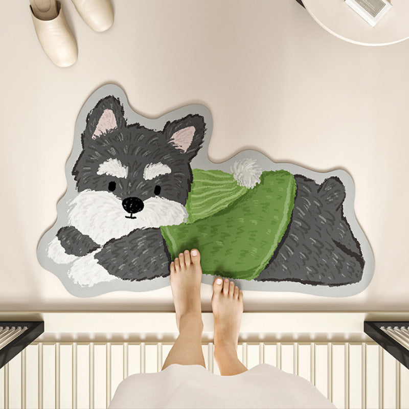 Cute Dog-Shaped Bath Mat — product view 6