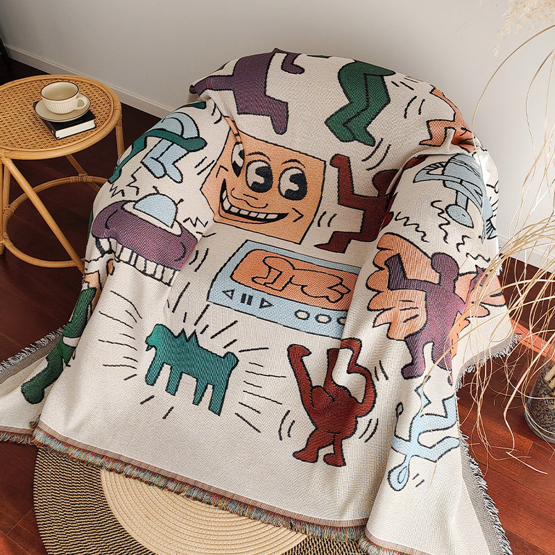 Artistic Woven Throw Blanket — product view 6