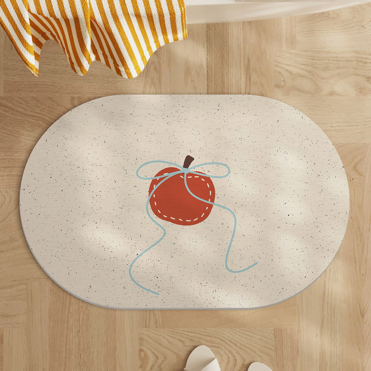 Playful Lemon-Themed Bath Mat LoungeYard — product view 3