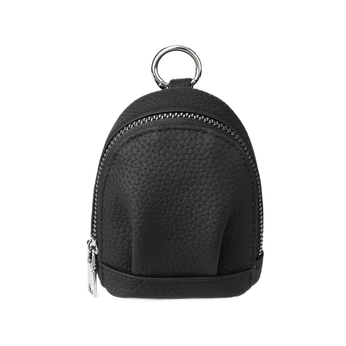Textured Leather Coin Pouch — product view 7