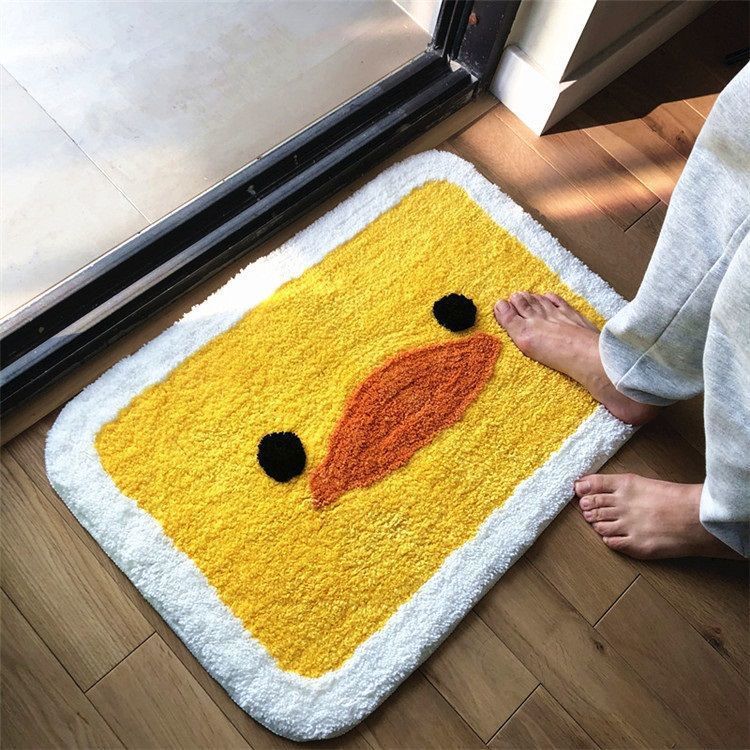 Plush Cartoon Tiger Absorbent Bath & Entry Rug with Non-Slip Backing — product view 2