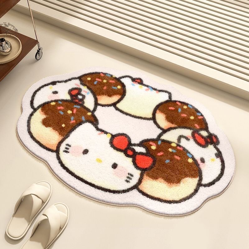 Whimsical Cartoon-Themed Plush Bath Mat — product view 5
