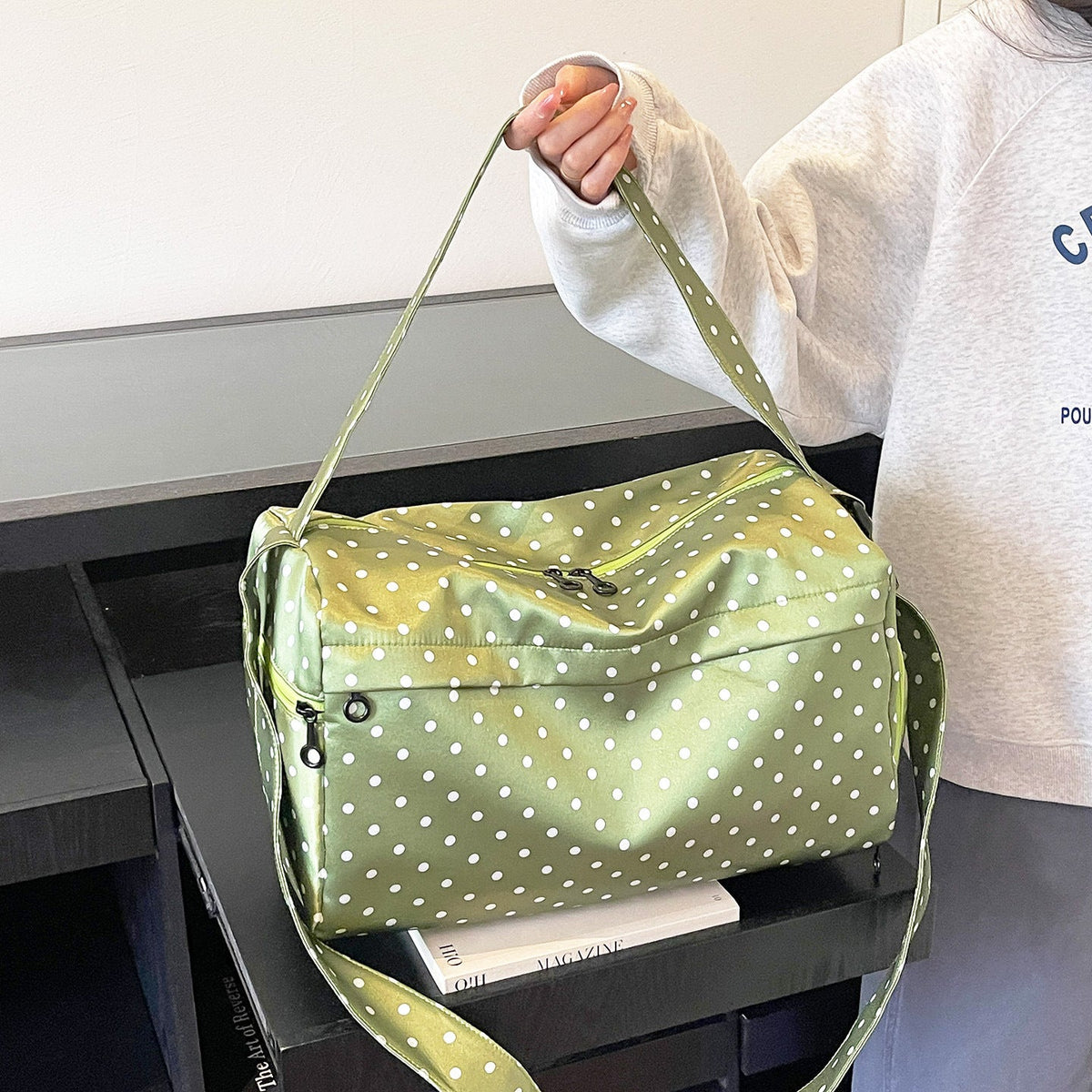 Polka Dot Gym Duffel Bag LoungeYard — product view 6
